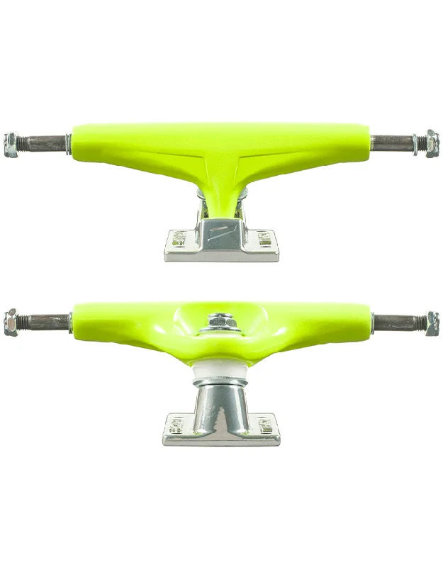 Skateboard Trucks With Supreme Grindability-Tensor Alum Mirror Trucks Safety Yellow/Raw | 5.25