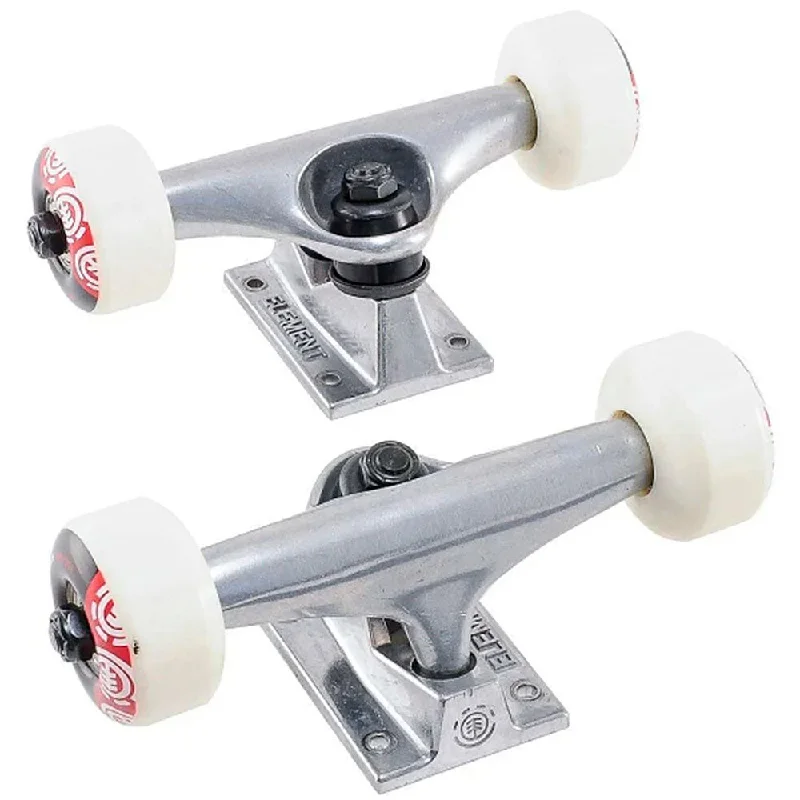 Skateboard Trucks With Best Bushings-Element Component Bundle 5.25" Trucks, Wheels, Bearings and Bolts