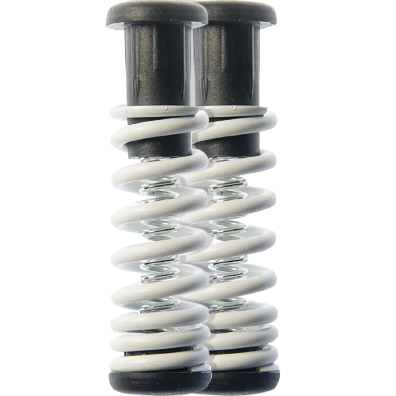 Skateboard Trucks With Best Bushings-Seismic Springs (2) Max Light Bone White Longboard Trucks