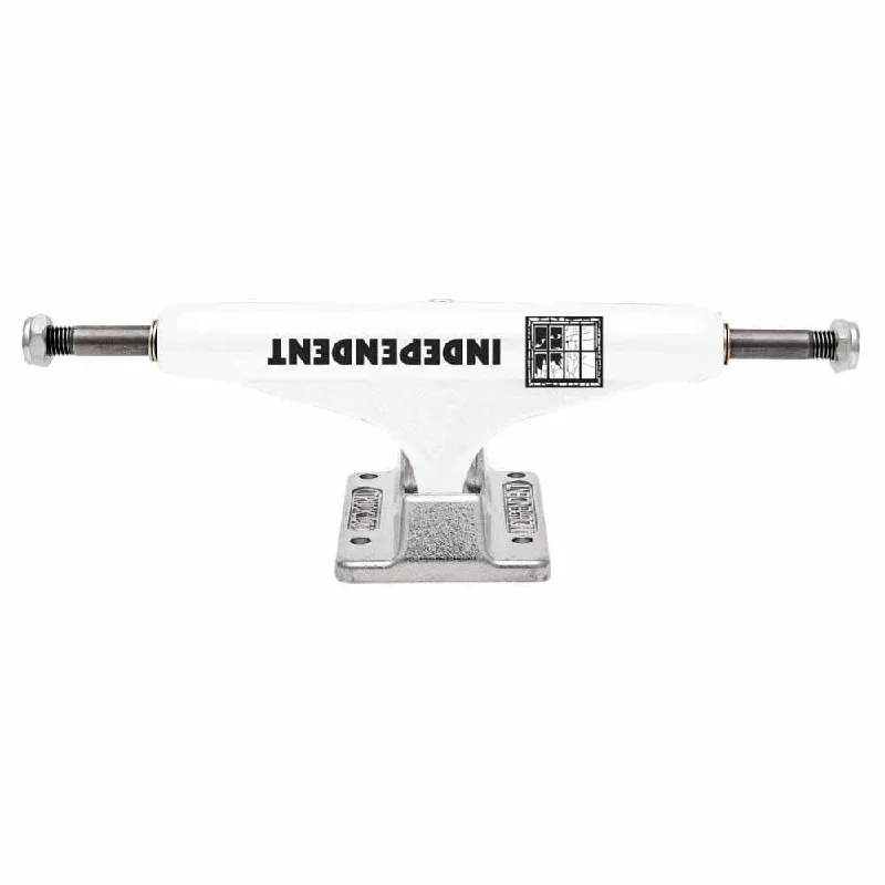 Skateboard Trucks With Maximum Flexibility-Indy Stage 11 Skateboard Trucks 144 Evan Smith Standard White/Silver 144mm