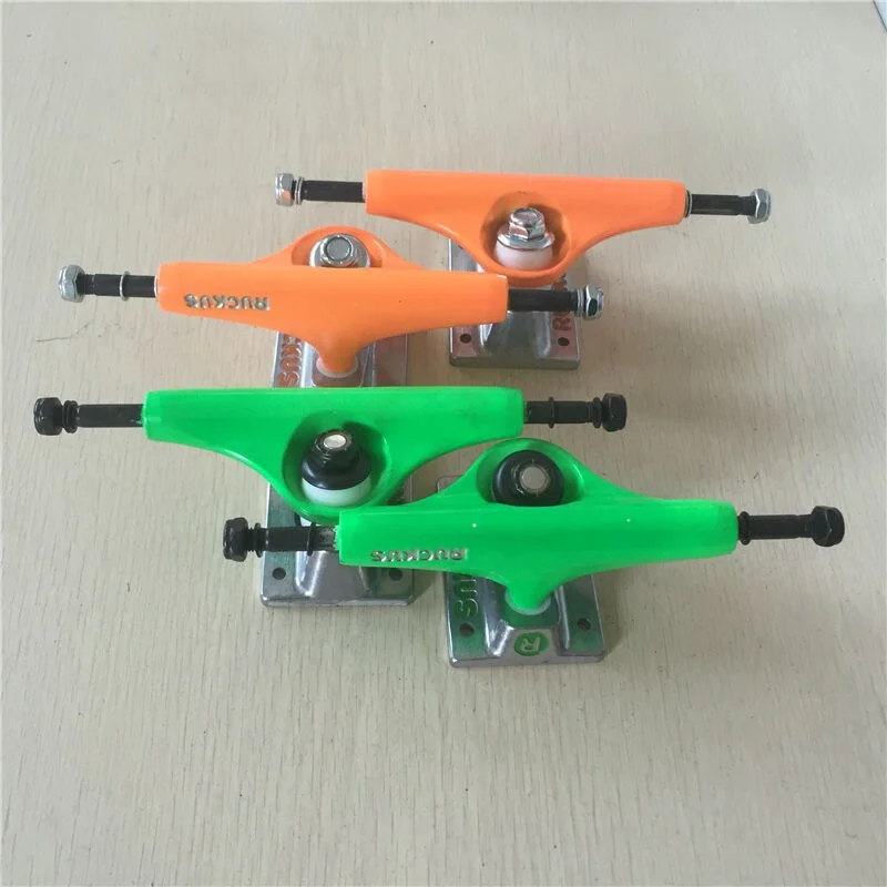 Skateboard Trucks With Quick Response-2Pcs Quality 5.0" Rocus Skate board Truck designed WITH pure color for pro skateboard deck best skateboard part and best price