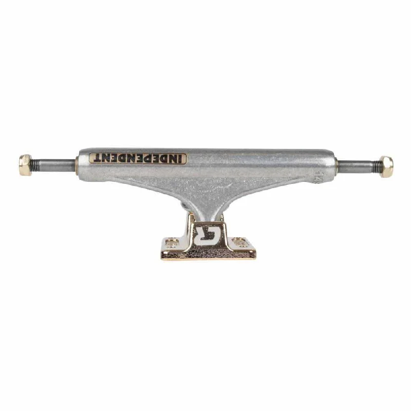 Skateboard Trucks With Shockproof Design-Indy Stage 11 Skateboard Trucks Carlos Riebeiro 139 Mid Silver/Gold 139mm