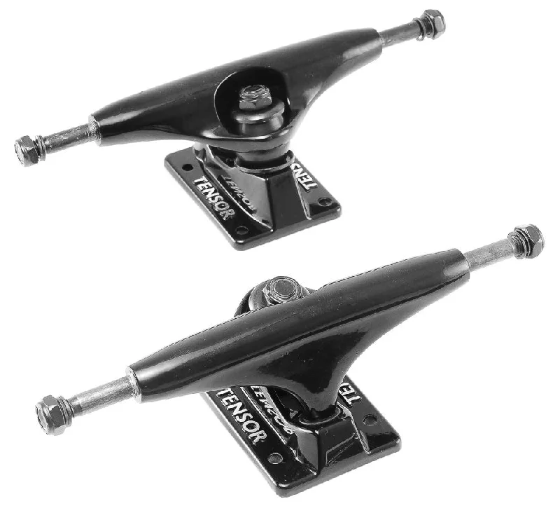 Skateboard Trucks With Elite Craftsmanship-Tensor Trucks Alloys Black Skateboard Trucks - 5.0"