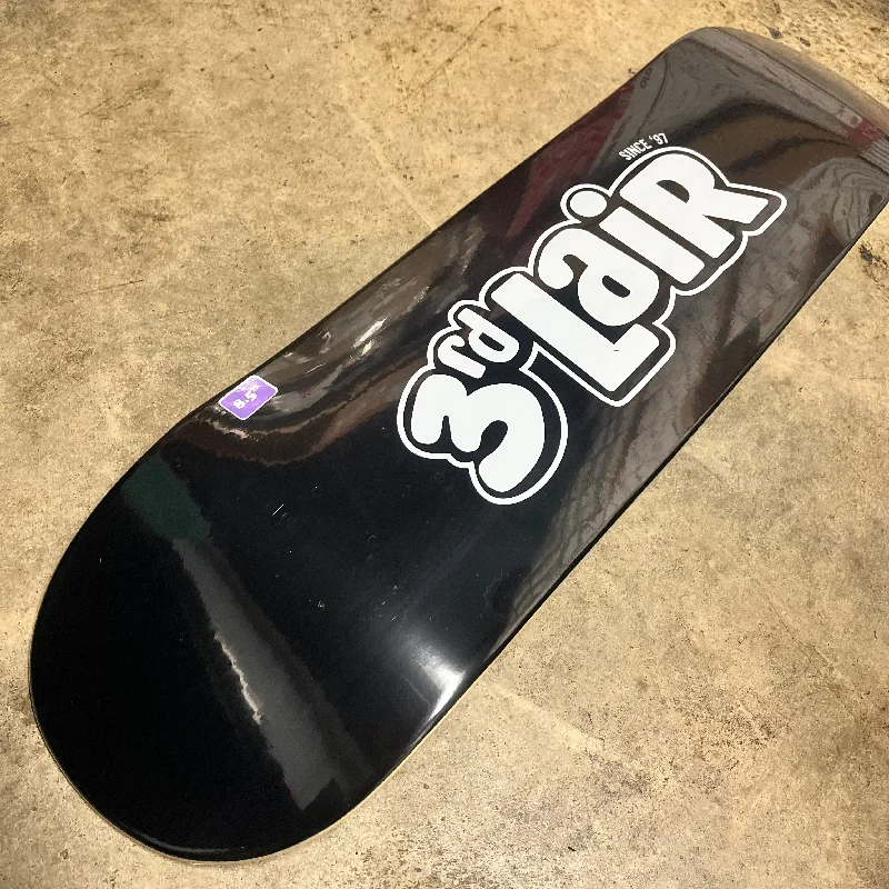 Skateboard Deck with Laminated Protection-3RD LAIR BUBBLE LOGO DECK (BLK/WHT)