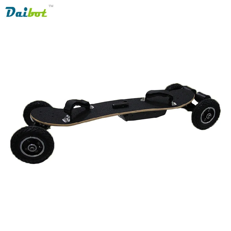 Skateboard with Anti-Slip Grip Tape-4 Four Wheels Electric Skateboard Dual Motor 1650W*2 Max 11000mAh Electric Scooters Longboard Hoverboard Remote key pneumatic