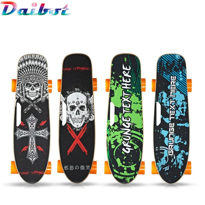 Skateboard with Water-Resistant Deck-4 Wheels Electric Scooter Skateboard with Remote Control LG battery Plate Board hoverboard 1 Hub Motors for kids Christmas Gift