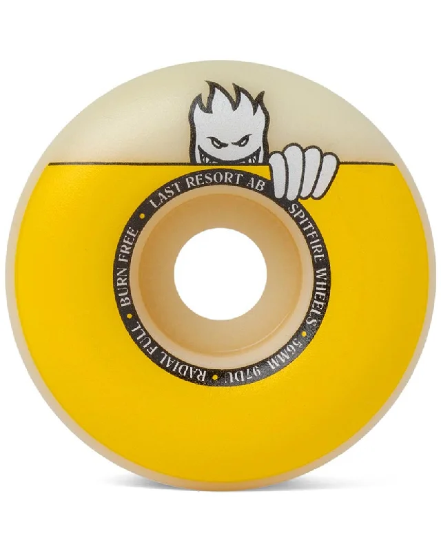 Skateboard Wheels with Ultra Smooth Finish-Radical Full Formula Four Skateboard Wheels - Yellow