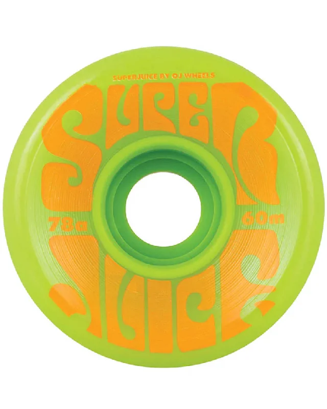 Skateboard Wheels with Stiff Profile-Super Juice Skateboard Wheels - Green