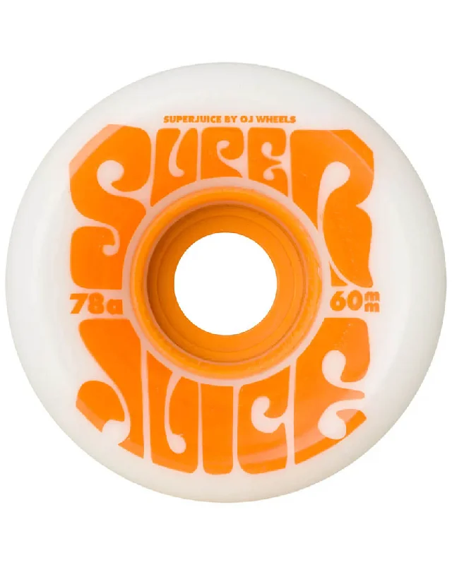 Skateboard Wheels with Soft Flex-Super Juice Skateboard Wheels - White