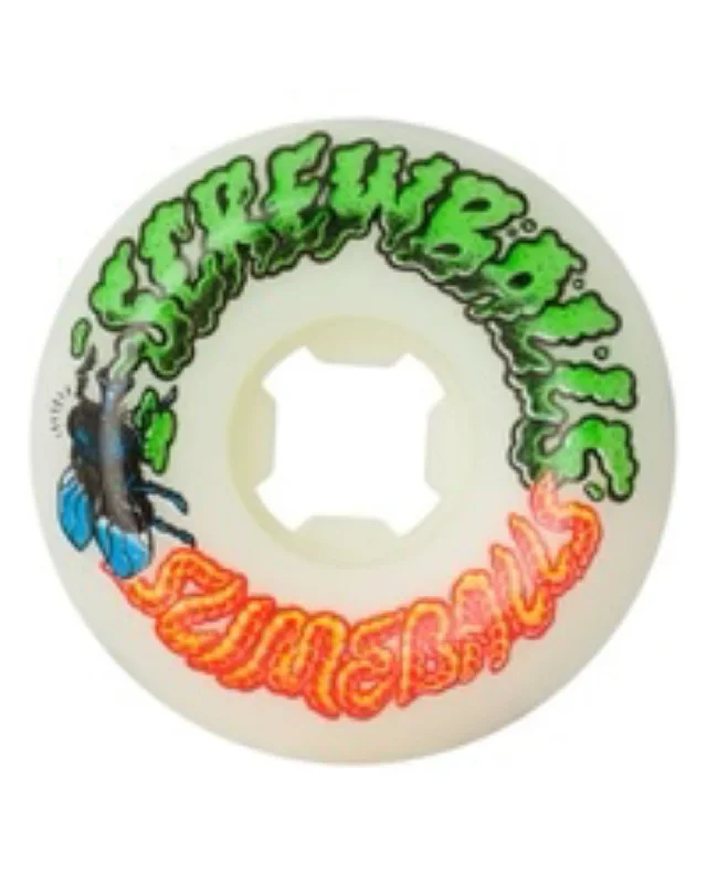 Skateboard Wheels with High Resilience-Screw Balls Speed Balls Skateboard Wheels - White