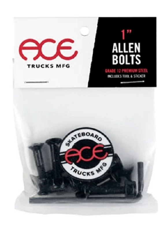 Professional Grade Skateboard Hardware-Ace Allen Hardware 1" - Black