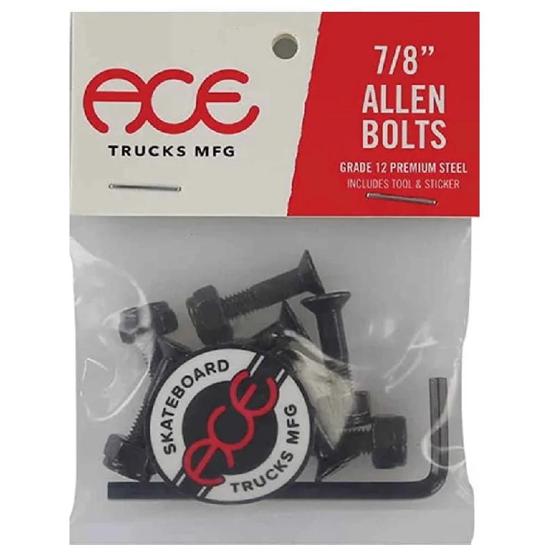 Custom Length Skateboard Hardware-Ace Hardware Allen 7/8" Black