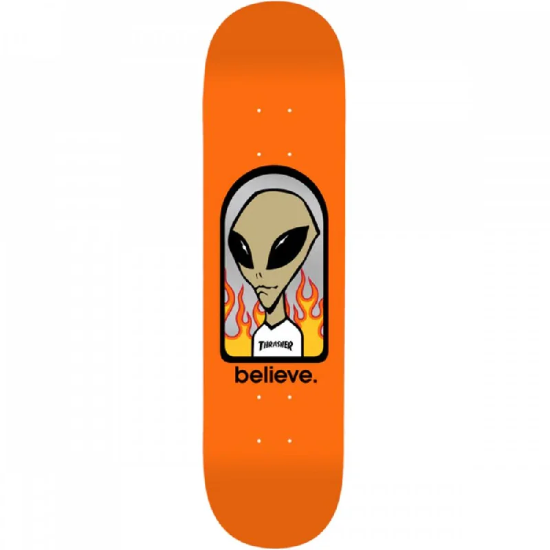 Skateboard Deck for Skate Competitions-Alien Workshop Believe Thrasher 8.0" Skateboard Deck