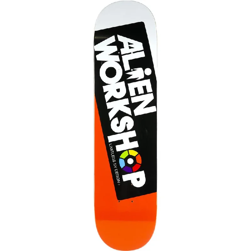 Skateboard Deck for Sponsored Riders-Alien Workshop Filmworks 8.0" Orange Skateboard Deck