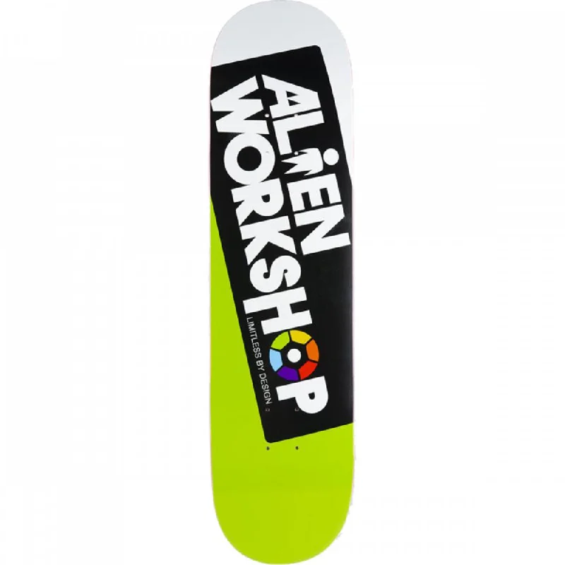 Skateboard Deck with Reinforced Nose & Tail-Alien Workshop Filmworks Green 8.25" Skateboard Deck