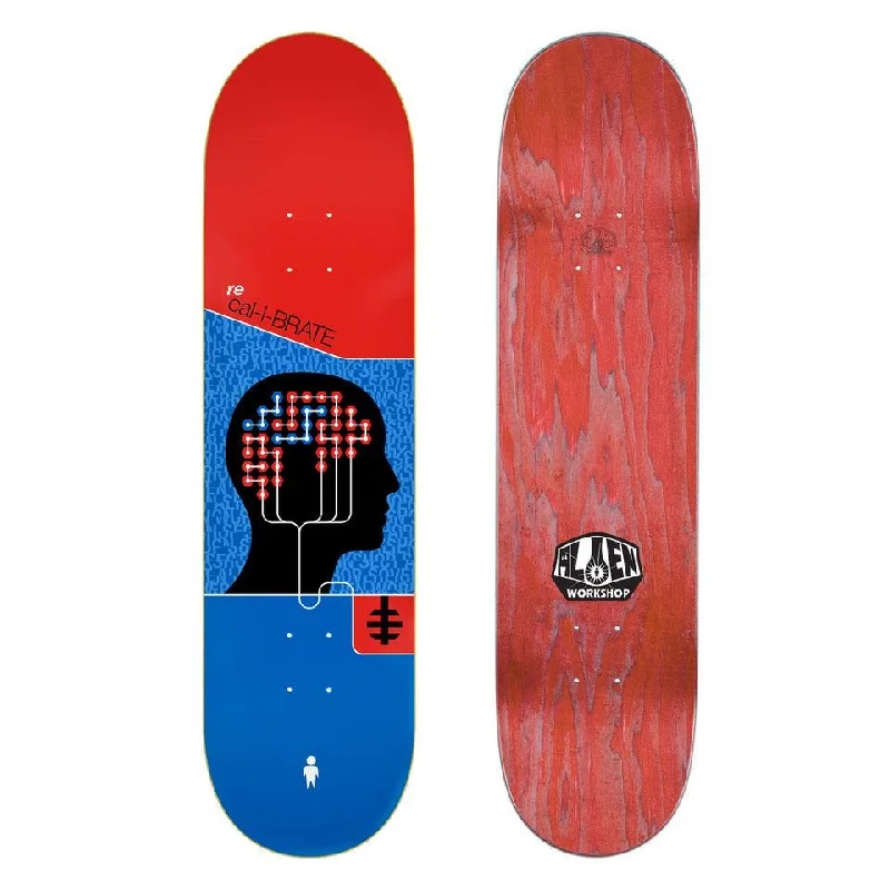 Skateboard Deck with Multi-Layered Core-Alien Workshop Recalibrate Skateboard Deck Red/ Blue 8.25"