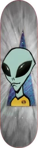 Skateboard Deck for High-Impact Jumps-Alien Workshop Visitor Signal Grey Skateboard Deck - 8.125"