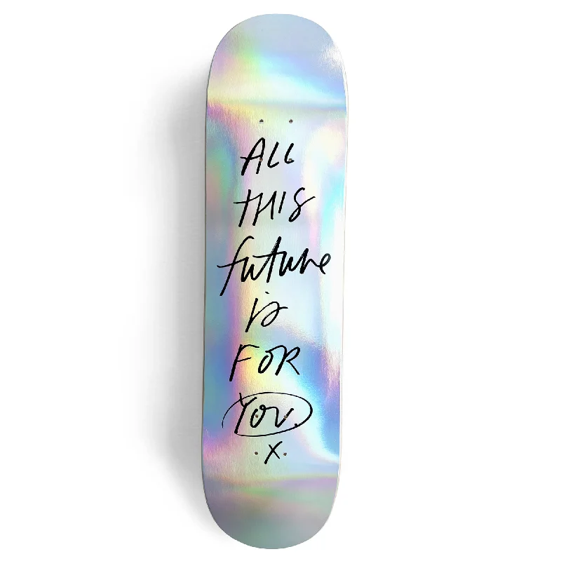 Skateboard for Skate Parks-ALL THIS FUTURE - Holographic