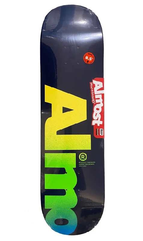 Skateboard Deck for Action Sports Lovers-Almost Fall Off Logo Blue Deck 8.5in