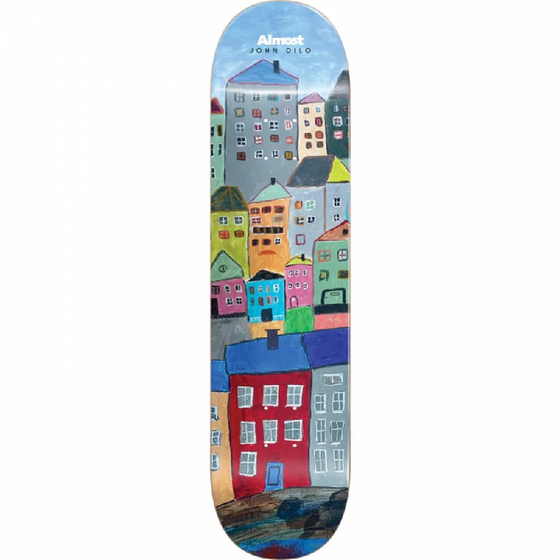 Skateboard Deck with Modern Aesthetics-Almost John Dilo Places Left R7 8.12" Skateboard Deck