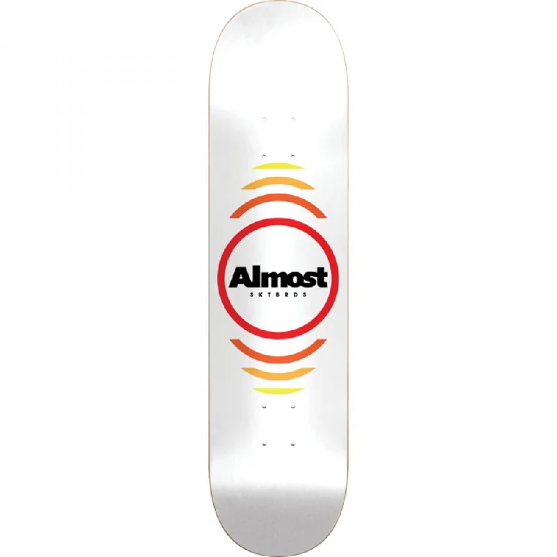 Skateboard Deck for Smooth Rides-Almost Reflex White Hybrid 7.75" Skateboard Deck