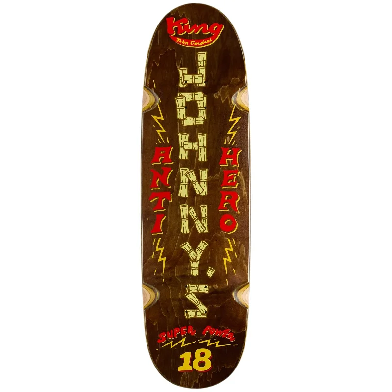 Skateboard Deck with Ultra Light Weight-Anti-Hero Cardiel Superpowered Wheel Wells Skateboard Deck - Brown - 9.18"