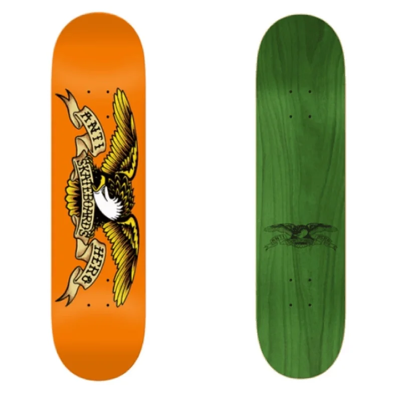 Skateboard Deck with Concave Shape-Anti Hero Classic Eagle Team Skate Skateboard Deck 9.0"