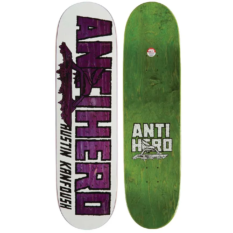 Skateboard Deck with Weatherproof Features-Anti Hero Kanfoush Custom White Skateboard Deck 8.5"