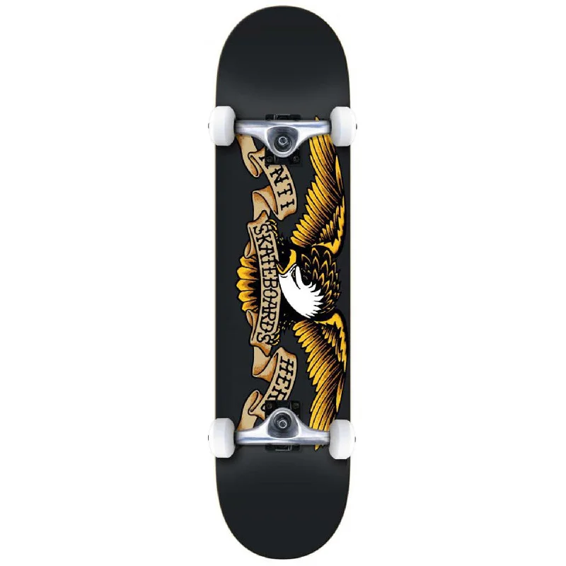 Skateboard for Kids-Anti Hero Skateboards Classic Eagle Complete Skateboard - 8.25"