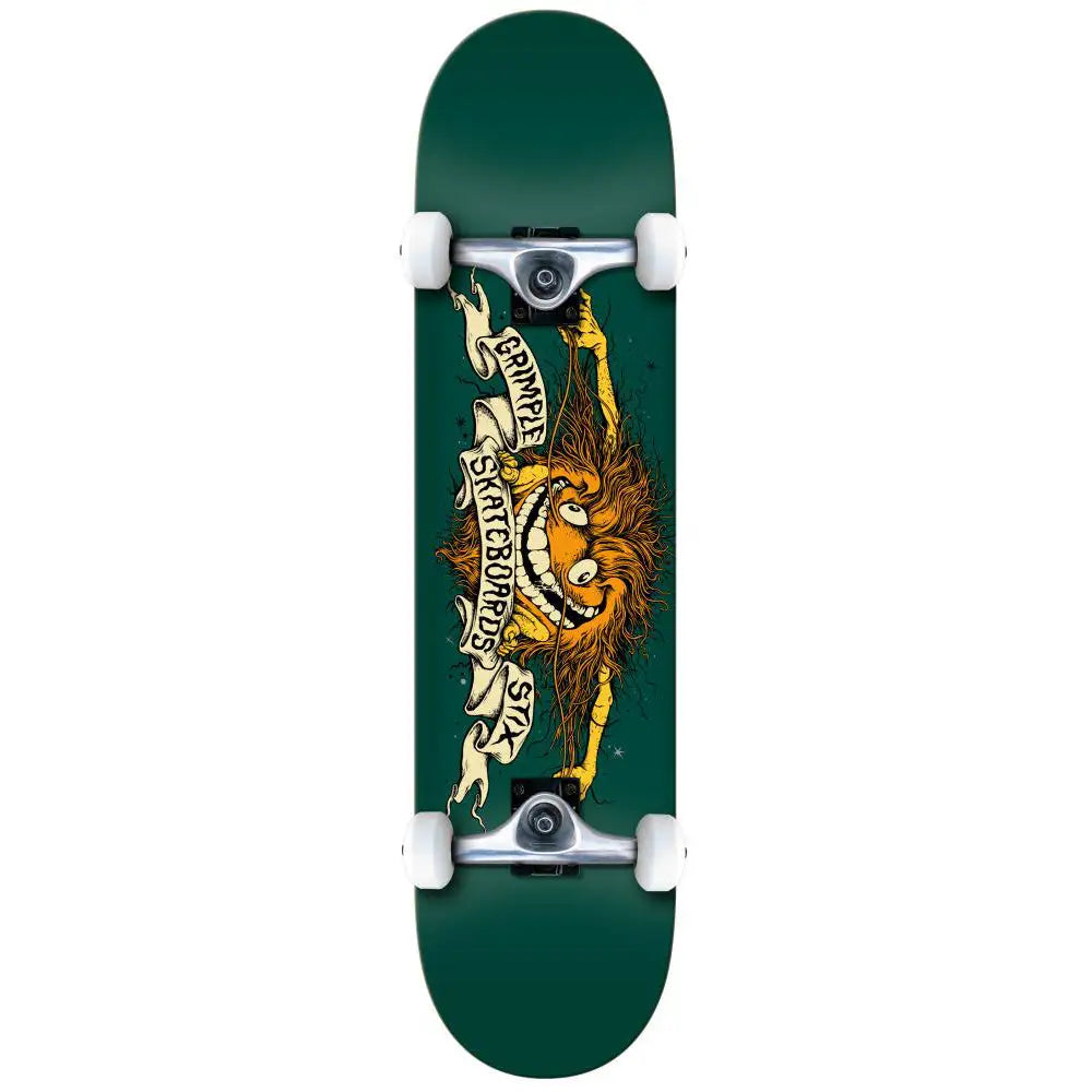 Skateboard with High-Speed Wheels-Anti Hero Skateboards Grimple Eagle Complete Skateboard - 8"