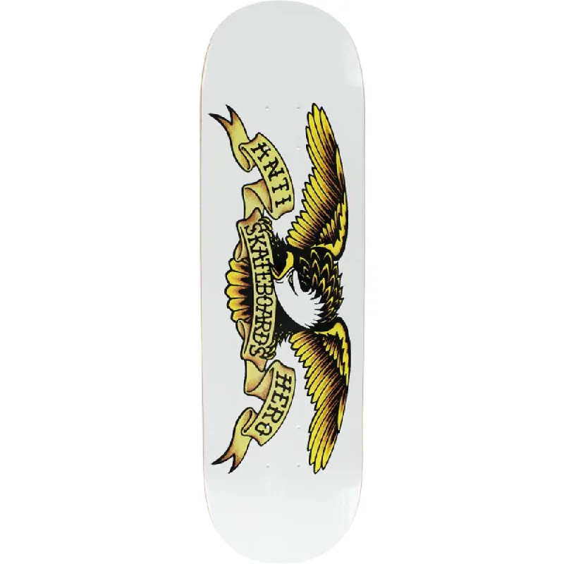 Skateboard Deck with Custom Engraving-Antihero Classic Eagle White 8.75" Skateboard Deck