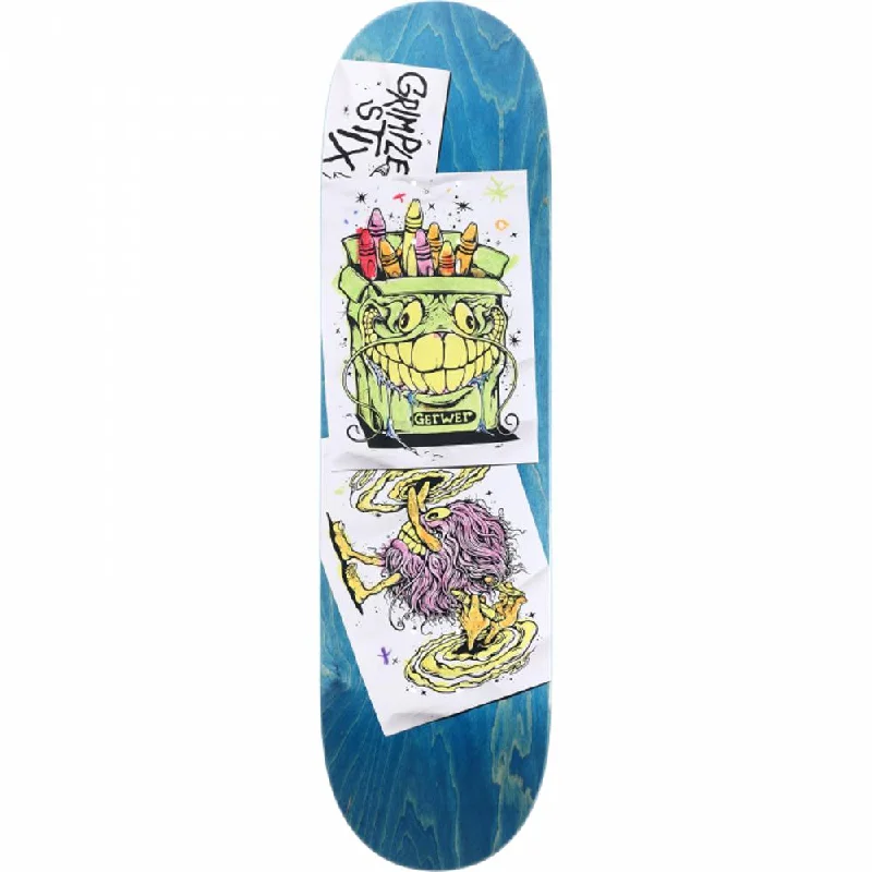 Skateboard Deck for Tight Turns-Antihero Gerwer Grimple Stix Coloring Book 8.38" Skateboard Deck