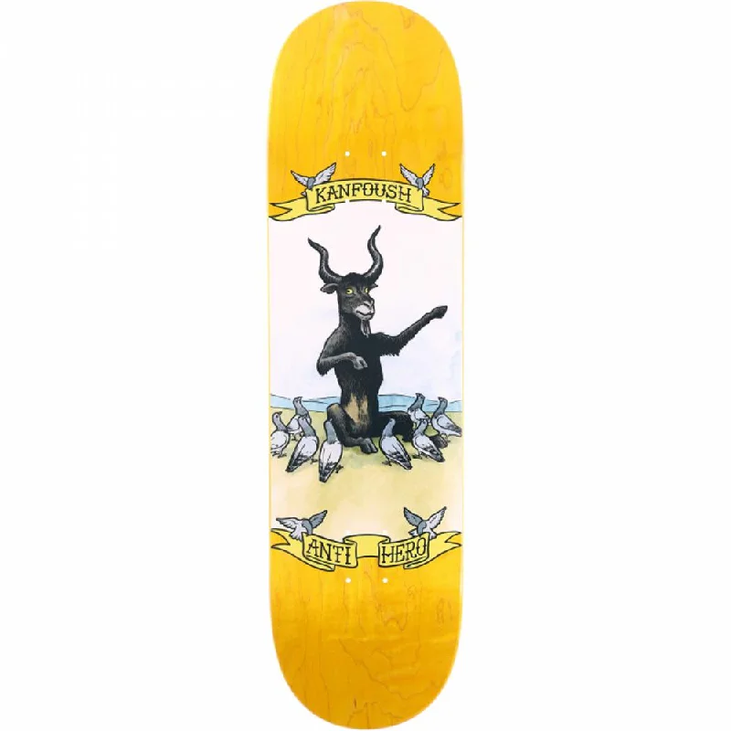 Skateboard Deck with Refined Balance-Antihero Kanfoush Pigeon Religion 8.75" Skateboard Deck