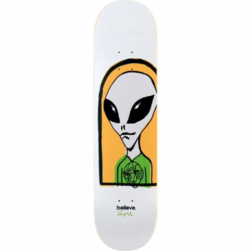 Skateboard Deck with Matte Surface-Antihero Montano Believe 8.0" Skateboard Deck