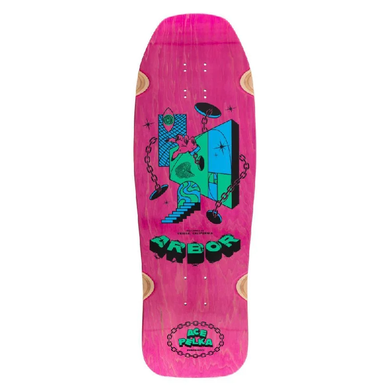 Skateboard Deck with Refined Balance-Arbor Skateboard Deck Ace Pelka 10.0 Fibonacci Multi 10"