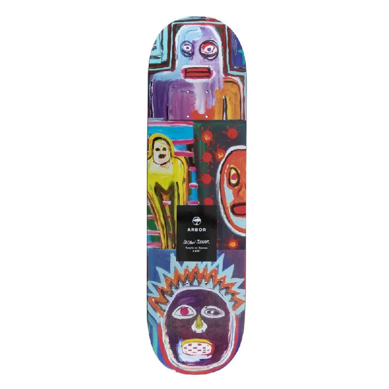 Skateboard Deck with Premium Grade Maple-Arbor Skateboard Deck Greyson 8.625 Collage Multi 8.625"