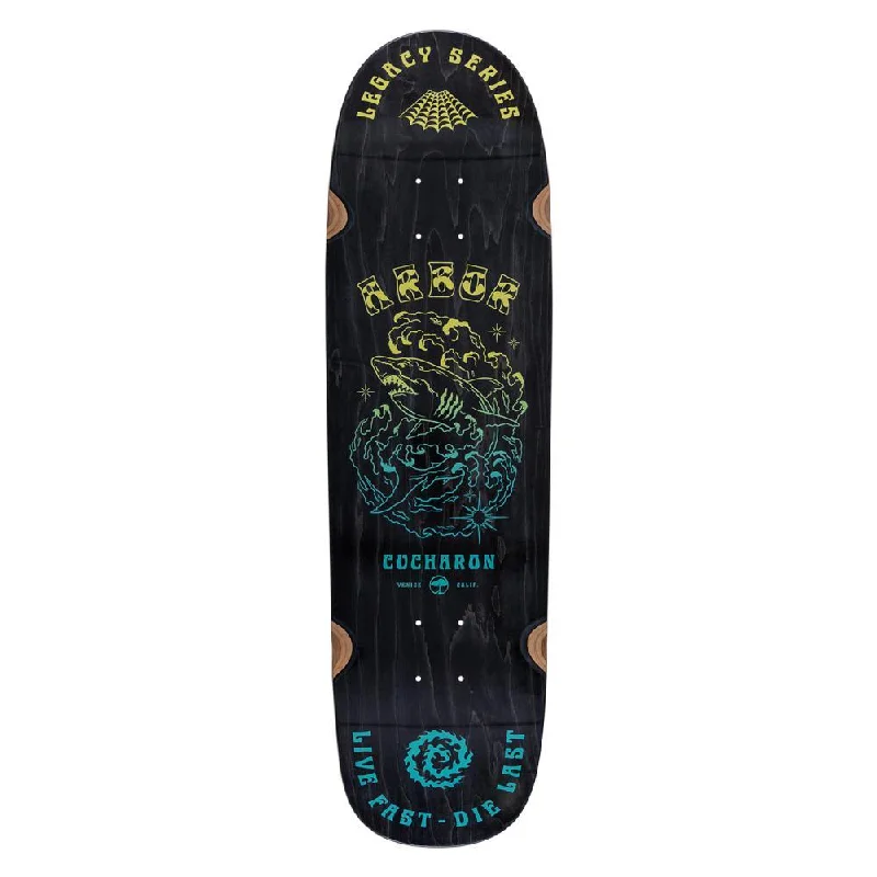 Skateboard Deck with Flat Nose-Arbor Skateboard Deck Legacy Cucharon Spellbound Multi 8.75"