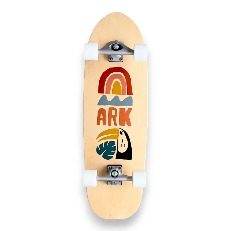 Skateboard with Hard Bushings-Ark Tropical 33.5" Complete Surfskate