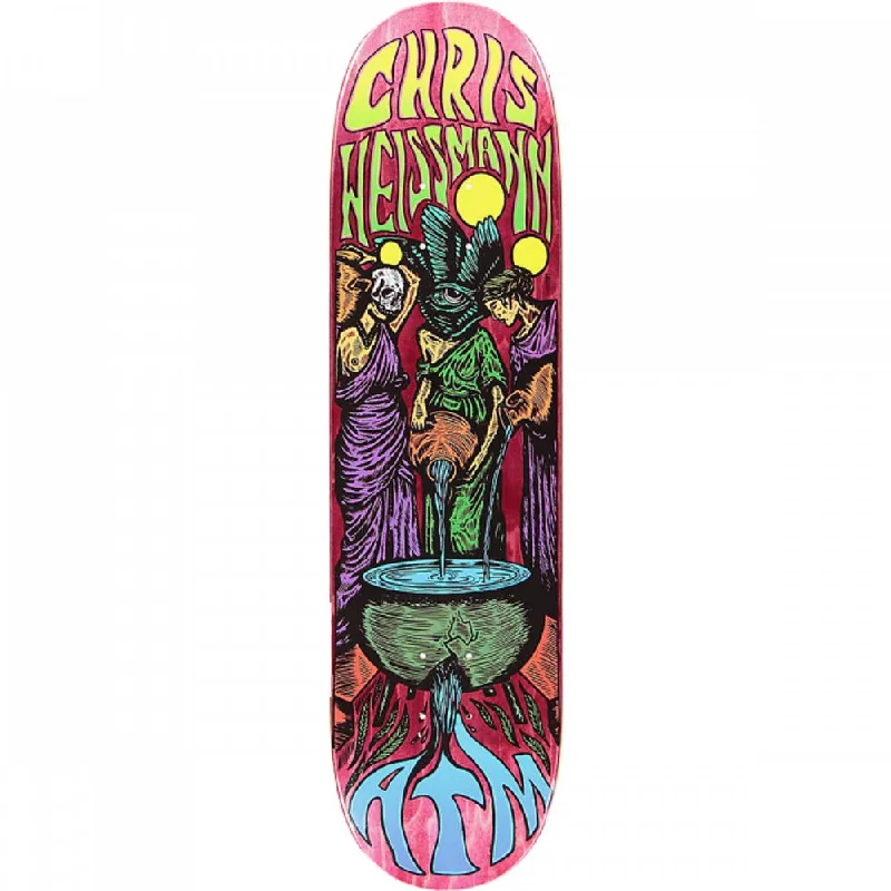 Skateboard Deck with Kicktail-ATM Weissmann Ladies Of Fate 8.5" Skateboard Deck