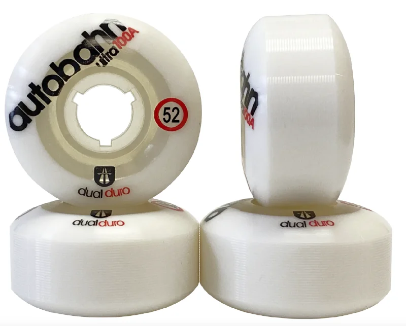 Skateboard Wheels for Park Skating-Autobahn Dual Duro ULTRA  52MM/100A Skateboard Wheels