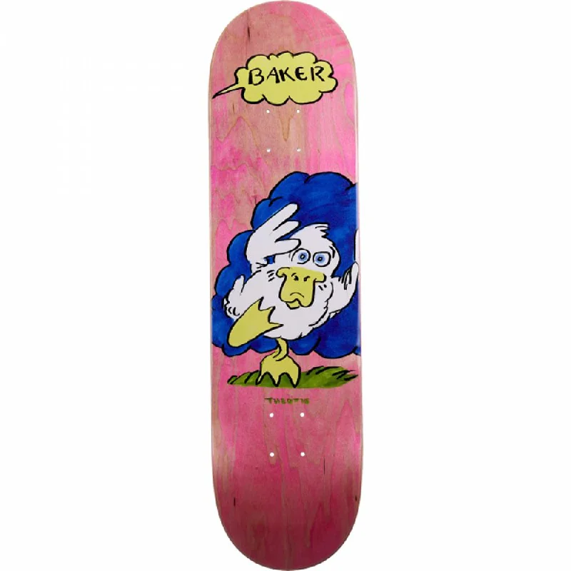 Skateboard Deck with Pointed Nose-Baker Beasley Quack Pink 8.12" Skateboard Deck