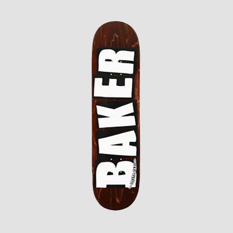 Skateboard Deck with Personalized Custom Art-Baker Brand Logo B Squared Shape Skateboard Deck Various Stains - 8.25"