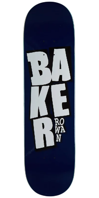 Street Skateboard Deck-Baker Rowan Stacked Name B2 Skateboard Deck - Blue - 8.25"