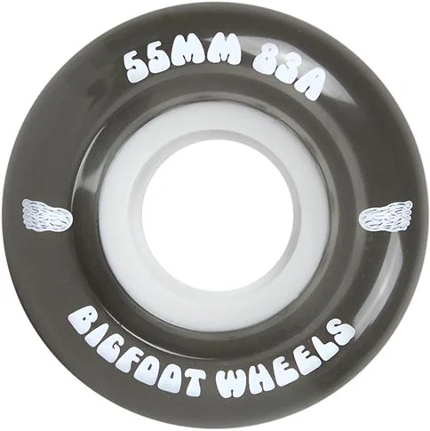 Skateboard Wheels with Pro-Endorsed Design-Bigfoot Cruiser Skateboard Wheels Black 55MM 83A