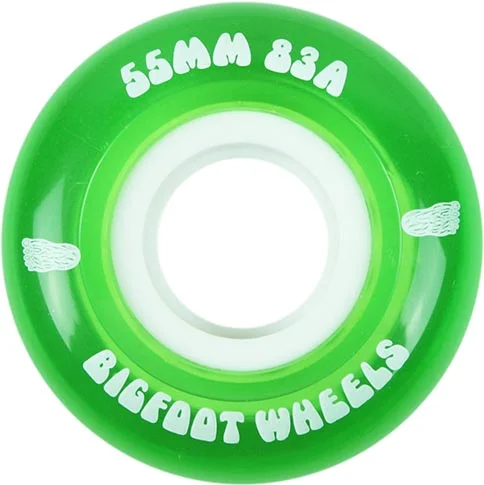 Skateboard Wheels for Urban Skating-Bigfoot Cruiser Skateboard Wheels Green 55MM 83A