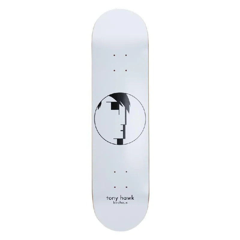 Skateboard Deck with Wide Profile-Birdhouse Pro Skateboard Deck Hawk Birdhaus White 8"