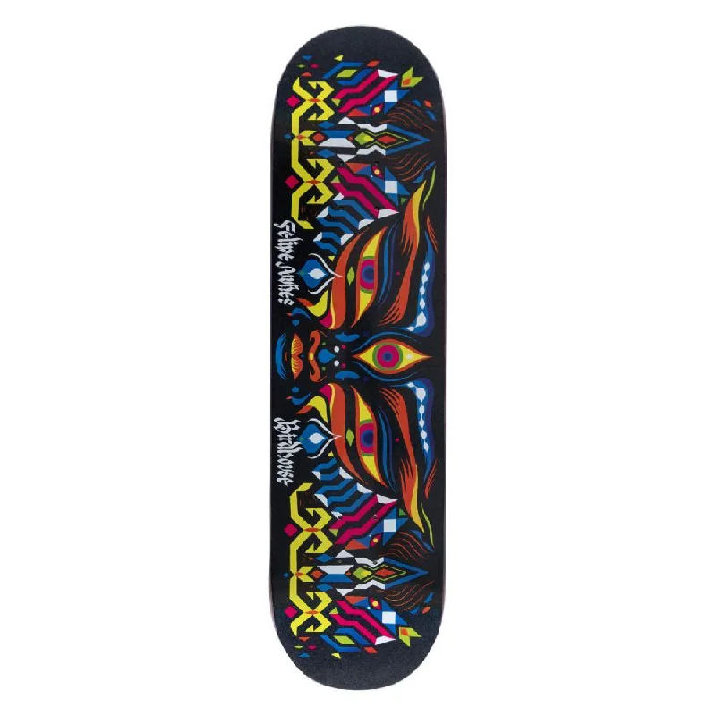 Skateboard Deck with Heat-Sealed Grip-Birdhouse Pro Skateboard Deck Nunes Entities Multi 8.25"