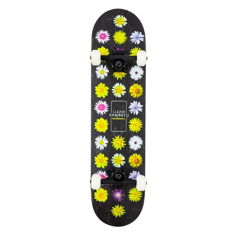 Skateboard with Travel-Friendly Size-Birdhouse Skateboards Armanto Floral Complete Skateboard - 7.75"