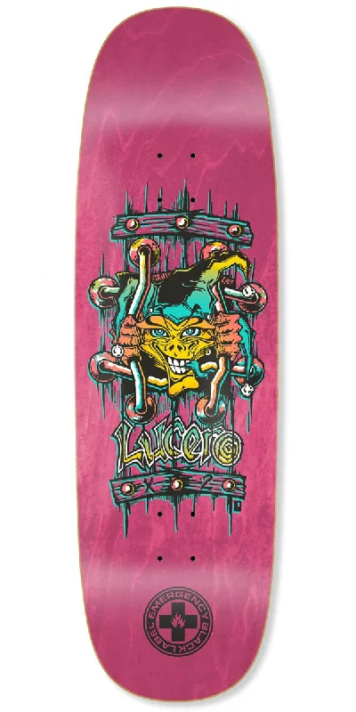 Skateboard Deck with Personalized Custom Art-Black Label John Lucero X2 Tugboat Shape Skateboard Deck - 9.50"