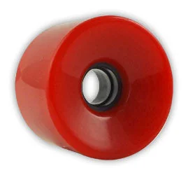 Skateboard Wheels for Smooth Slides-Blank Cruiser Skateboard Wheels 70MM - Red